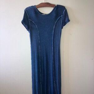 Urban Outfitters Silence + Noise Black Ribbed Knit Dress